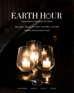 60 PHÚT – TẮT ĐÈN, BẬT NHẬN THỨC​
Vào 20:30 – 21:30 ngày 28.03.2026, New World Saigon sẽ tạm tắt những ánh đèn, cùng thế giới trả lại không gian nguyên bản của Trái Đất.​

Nhưng hơn cả một hành động hưởng ứng, đây là một khoảng dừng —​
để nhìn lại cách chúng ta đang sống, vận hành và tiêu thụ.​

Một giờ không ánh sáng,​
đủ để bắt đầu những thay đổi dài hơn.​

Tối đó, khách sạn sẽ ở trong một trạng thái rất khác.​
Và có thể, bạn cũng vậy.

------​
60 MINUTES – SWITCH OFF, TURN AWARENESS ON​
From 8:30 to 9:30 PM on March 28, 2026, New World Saigon will dim its lights, joining the world in giving space back to the planet.​

More than a symbolic act, this is a pause —​
to reflect on how we live, operate, and consume.

One hour without lights,​
enough to start changes that last longer.

That evening, the hotel will feel different.​
And perhaps, so will you.​

#NewWorldHotels #NewWorldSaigon #NewWorldDoGoodSeries #RosewoodImpacts #EarthHour​