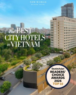 𝐑𝐞𝐜𝐨𝐠𝐧𝐢𝐬𝐞𝐝. 𝐓𝐫𝐮𝐬𝐭𝐞𝐝. 𝐂𝐡𝐨𝐬𝐞𝐧.
New World Saigon vinh dự được xướng tên trong Top 10 “Best Vietnam City Hotels” tại DestinAsian Readers’ Choice Awards 2026 — sự ghi nhận được tạo nên từ bình chọn của du khách trên toàn thế giới.
Không chỉ là một cột mốc, đây còn là sự khẳng định cho những trải nghiệm mà chúng tôi theo đuổi mỗi ngày — từ không gian lưu trú tiện nghi giữa trung tâm thành phố, đến những hành trình ẩm thực chỉn chu, và các sự kiện được thiết kế linh hoạt, hiệu quả cho từng nhu cầu.
Dù là một kỳ nghỉ ngắn, một chuyến công tác, hay một sự kiện quy mô, New World Saigon luôn là điểm đến được tin chọn — nơi mọi trải nghiệm được kết nối liền mạch và thực hiện với sự tận tâm.
Chúng tôi trân trọng sự tin tưởng từ cộng đồng độc giả DestinAsian, và từ những vị khách đã, đang và sẽ lựa chọn New World Saigon cho những hành trình tiếp theo.
***
New World Saigon is honoured to be named among the Top 10 “Best Vietnam City Hotels” at the DestinAsian Readers’ Choice Awards 2026 — a recognition shaped by the voices of global travellers.
More than a milestone, it reflects the experiences we strive to deliver every day — from comfortable stays in the heart of the city, to curated dining journeys, and versatile event spaces designed to meet the evolving needs of business and social gatherings.
Whether for a city escape, a business trip, or a large-scale event, New World Saigon remains a trusted destination — where every detail is thoughtfully delivered, and every experience seamlessly connected.
We thank our valued guests and the DestinAsian community for your continued trust, and look forward to welcoming you back.
#NewWorldHotels #NewWorldSaigon #DestinAsian #BestCityHotel #MICEVietnam #BusinessTravel #StayInTheCity